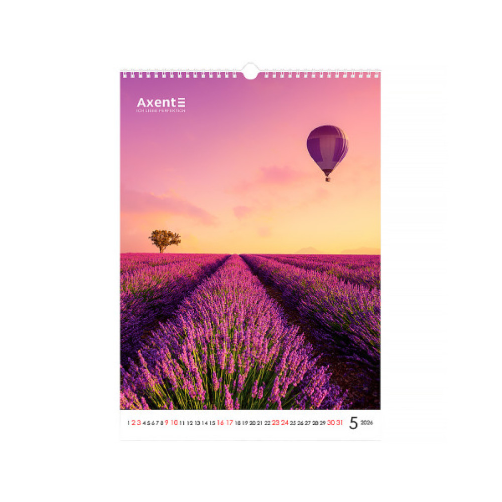 Календар Axent настінний А3 2026 р. Landscapes (8804-26-1-A)