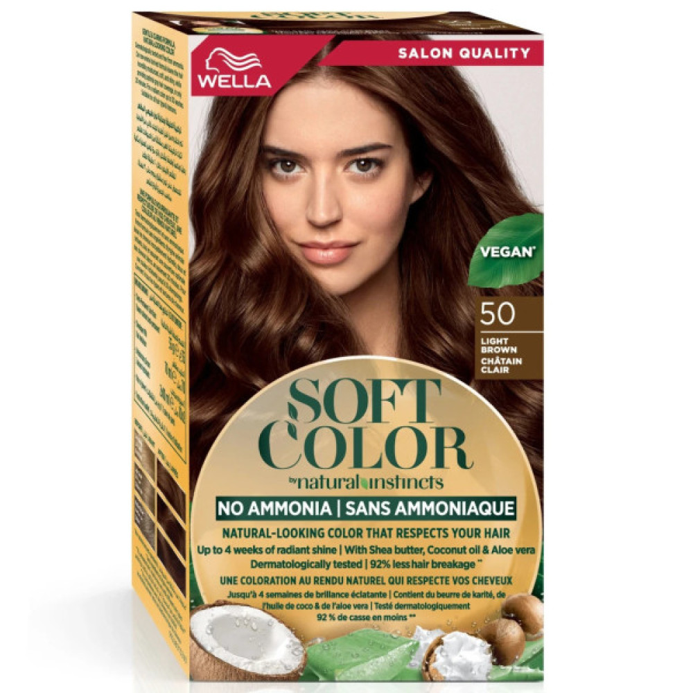 Фарба для волосся Wella Soft Color Безаміачна 50 - Світло-коричневий (3614228865821)