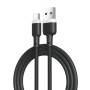 Дата кабель USB 2.0 AM to USB-C 1.0m 2.1A silicone black XO (NB208-TC-1-BK)