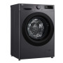 Прально-сушильна машина LG фронтальна, 9(5)кг, 1200, A, пара, 48см, дисплей, пара, інвертор, чорний