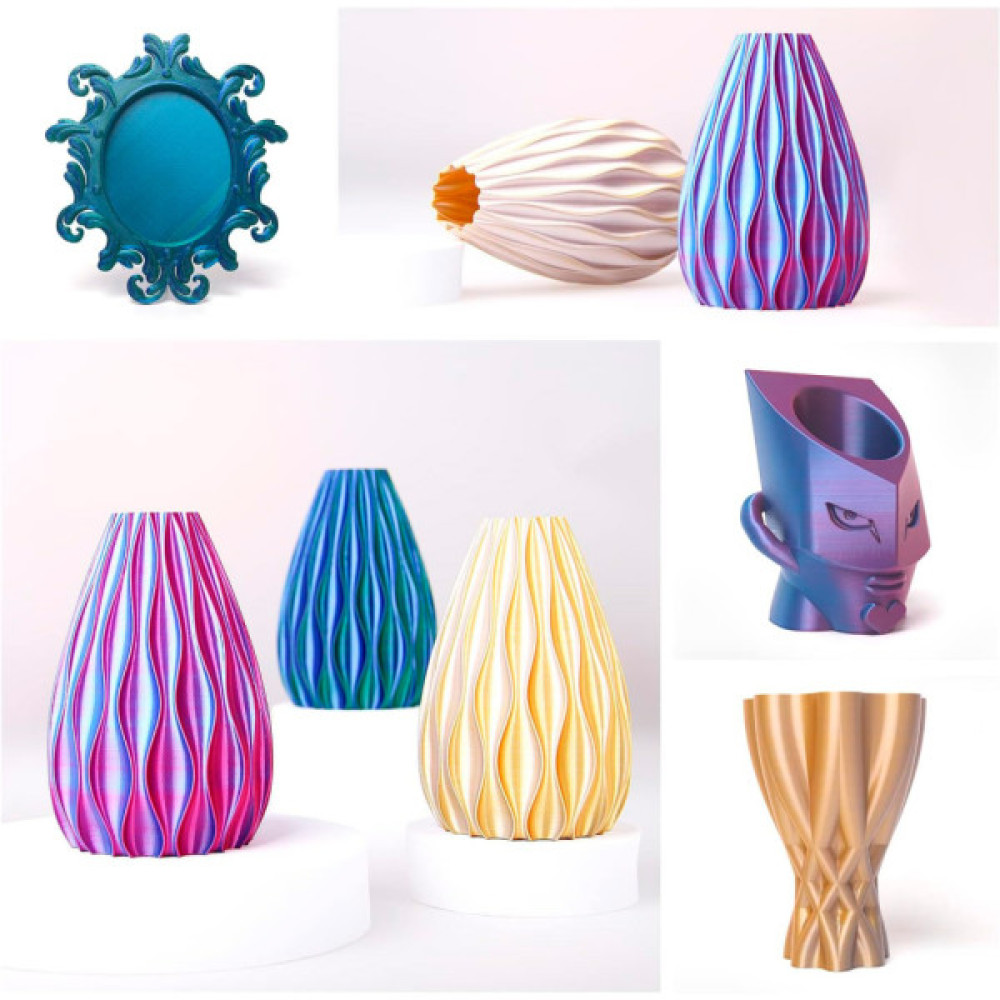 Пластик для 3D-принтера eSUN ePLA-Silk metal color, 1,75мм, 1кг, gold (ePLA-Silk-P175J1)