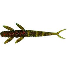 Силікон рибальський FishUP Flit 1.5" 019 - Motor Oil/Red (10шт/уп) (1864.14.27)