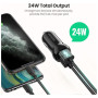 Зарядний пристрій Ugreen ED018 24W 2xUSB Car Charger (Black) (50875) Зарядний пристрій Ugreen ED018 24W 2xUSB Car Charger (Black) (50875)