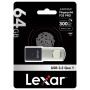 USB флеш накопичувач Lexar 64GB JumpDrive Fingerprint F35 Pro USB 3.2 (LJDF35P064G-RNBNG)