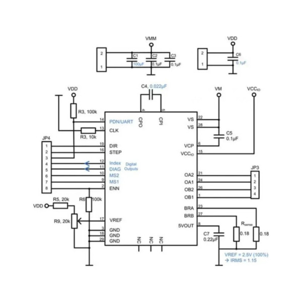 Плата для 3D-принтера BigtreeTech Stepper Motor Driver Module TMC2208 V3.0 (DIY) (2100000009879)