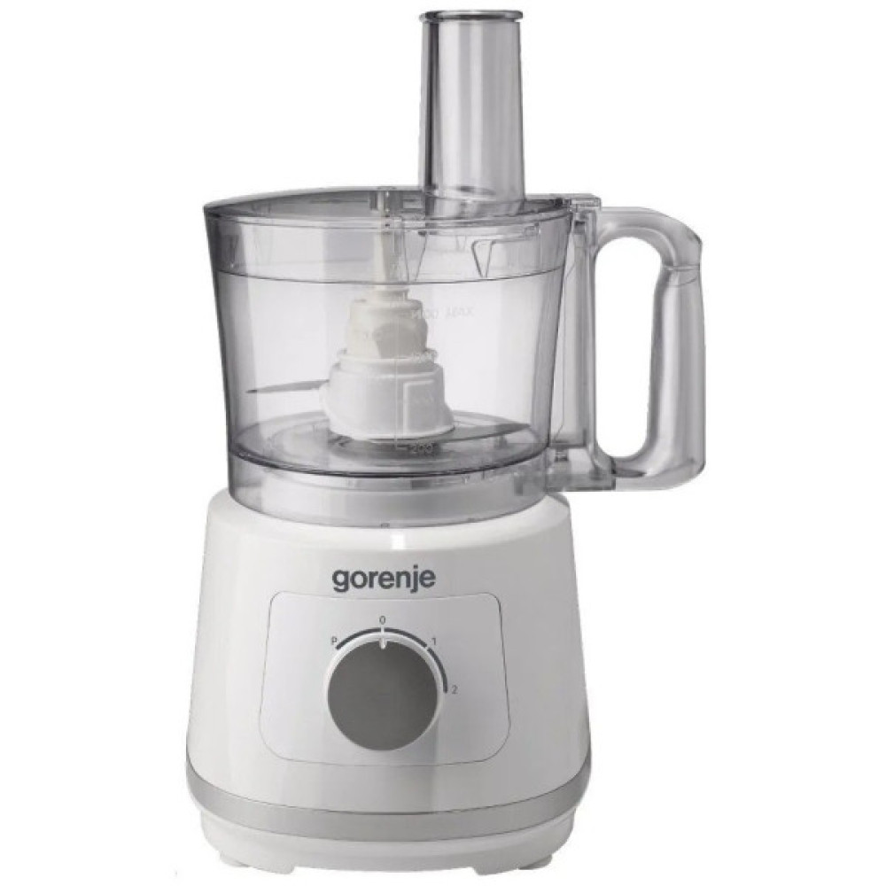 Кухонна машина Gorenje 800Вт, чаша-пластик, корпус-метал/пластик, насадок-5, білий