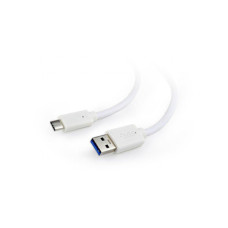 Дата кабель USB 3.0 AM to USB-C 1.0m Cablexpert (CCP-USB3-AMCM-1M-W)