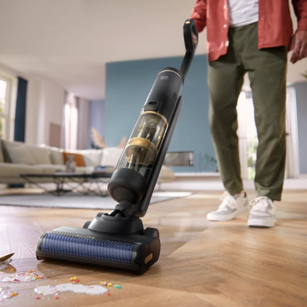 Пилосос Philips безпровідний AquaTrio, 7000 Series, вологе прибирання, конт пил -0.42л, автон. робота до 25хв, PowerCyclone Aqua, турборежим, чорний