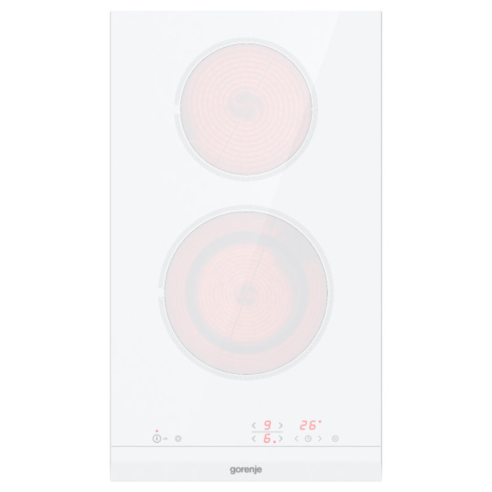 Варильна поверхня Gorenje електрична, 30см, Доміно, білий