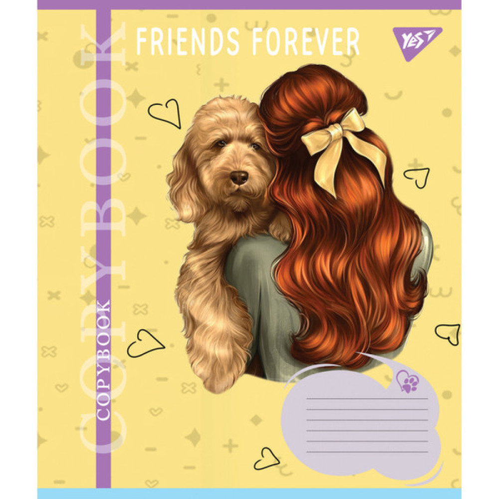 Зошит Yes Friends forever 36 аркушів клітинка (767063)