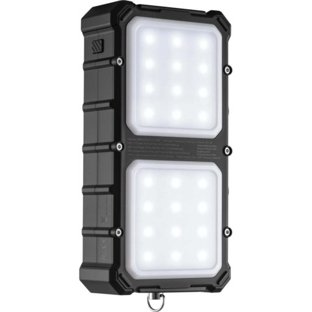 Батарея універсальна Sandberg 20000mAh, 22,5W, PD, Solar, CampLED, PowerThrough, IP65 (421-24)