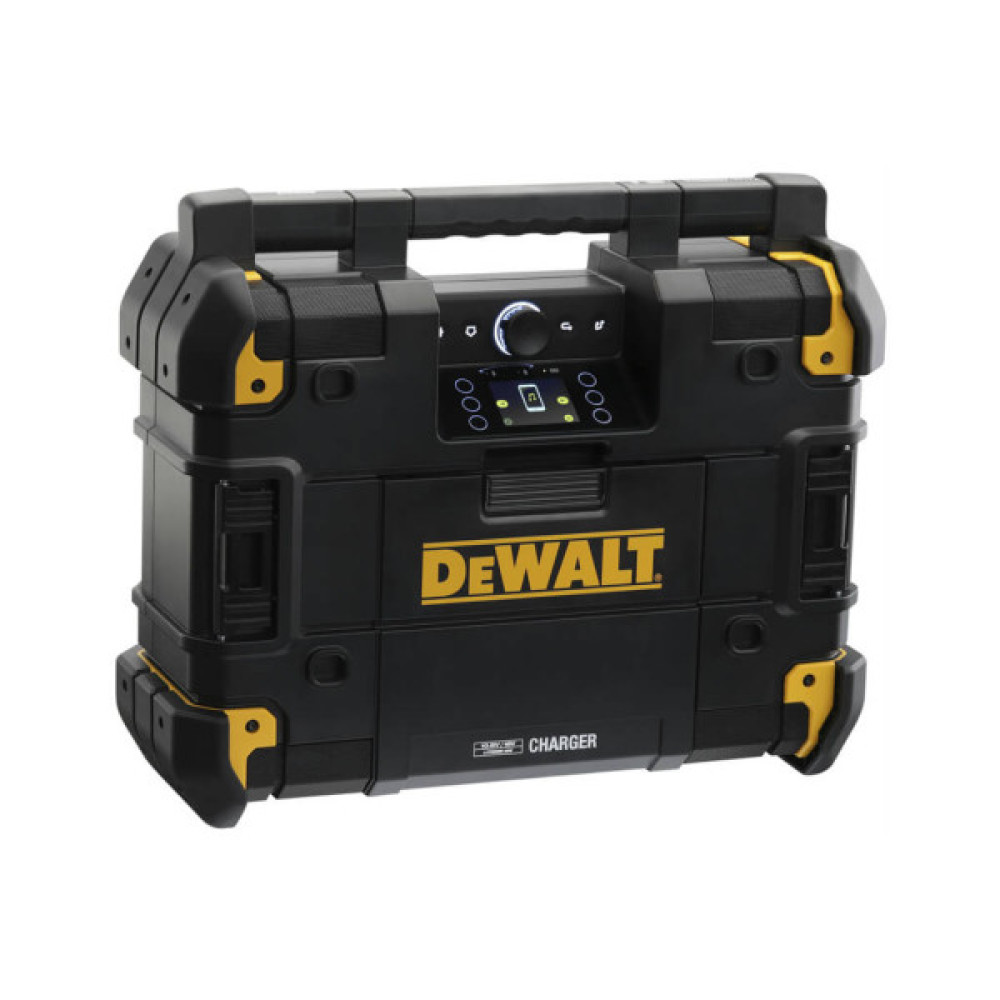 Зарядний пристрій для акумуляторів інструменту DeWALT TSTAK connect 10.8V, 12V, 18V, 54V, радіоприймач, bluetooth (DWST1-81078)