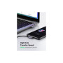 Дата кабель USB 2.0 AM to USB-C 1.0m 3A 90° corner US176 black Ugreen (20856)