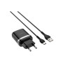 Зарядний пристрій HOCO C12Q Smart USB QC3.0 + cable USB to USB-C 18W Black (6931474716293) Зарядний пристрій HOCO C12Q Smart USB QC3.0 + cable USB to USB-C 18W Black (6931474716293)