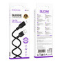 Дата кабель USB 2.0 AM to USB-C 1.0m 60W silicone black BOROFONE (6941991115455) Дата кабель USB 2.0 AM to USB-C 1.0m 60W silicone black BOROFONE (6941991115455)