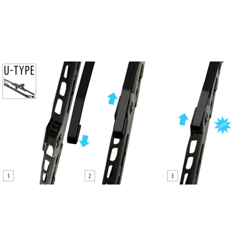 Щітка склоочисника OXIMO каркасна 700 мм / 28 (WUS700)
