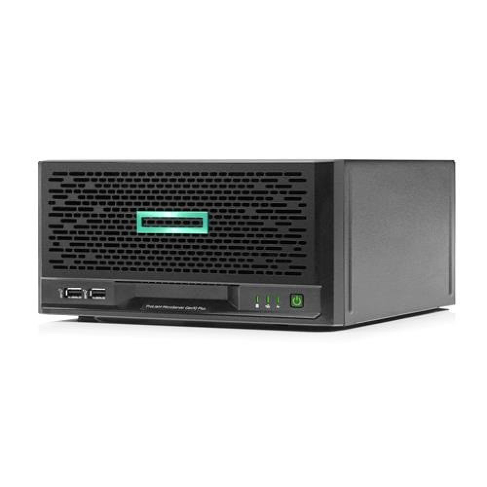 Сервер HPE MicroServer Gen10 Plus v2 E-2314 2.80GHz/4-core/1P, 16GB-U, VROC, 4LFF NHP, 180W External PS, MicroTower, iLo STD, 1Y Warranty