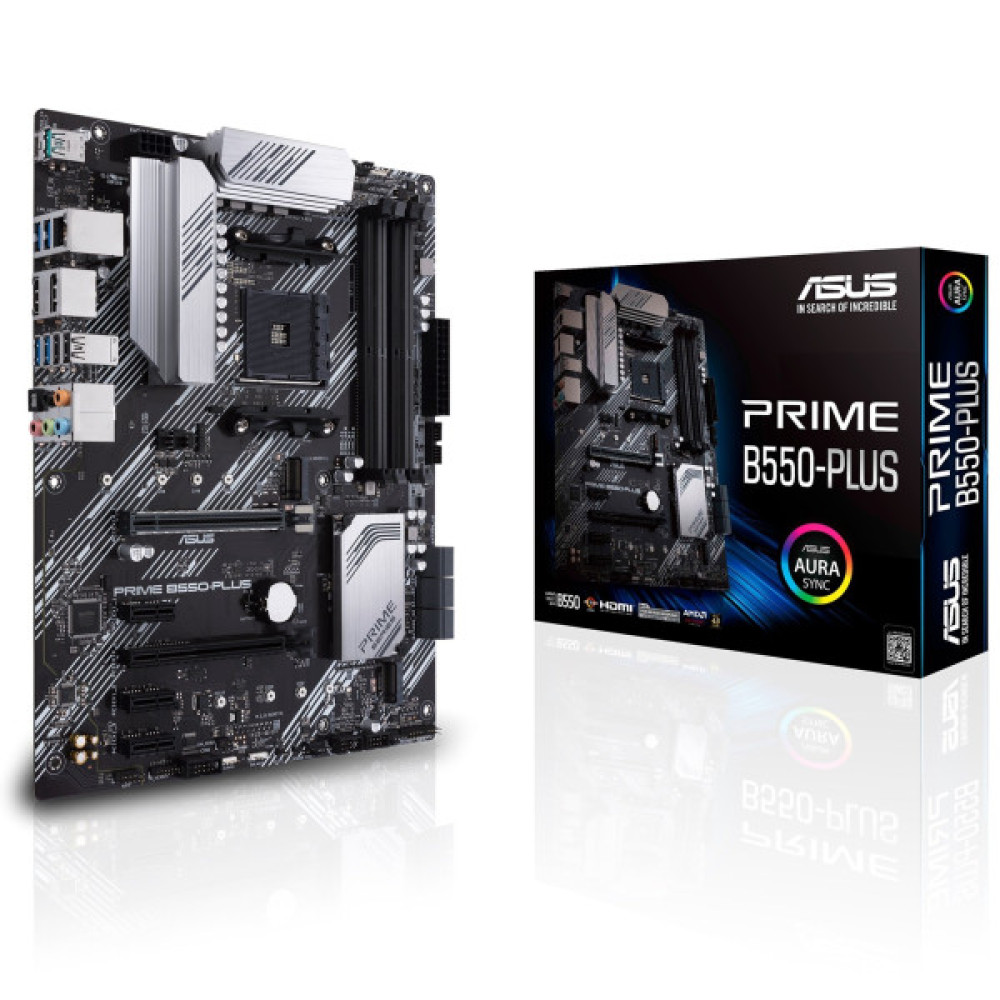 Материнcька плата ASUS PRIME B550-PLUS sAM4 B550 4xDDR4 M.2 HDMI DP ATX