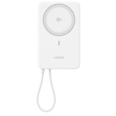 Батарея універсальна Ugreen 10000mAh 30W 1xUSB-C + 15W Magnetic Wireless + cable USB-C white (75983B)