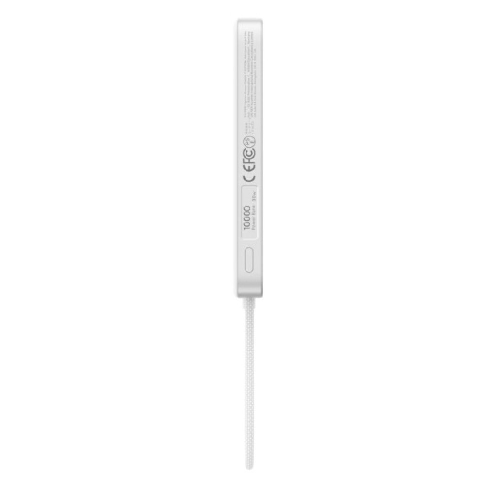 Батарея універсальна Ugreen 10000mAh 30W 1xUSB-C + 15W Magnetic Wireless + cable USB-C white (75983B)