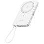 Батарея універсальна Ugreen 10000mAh 30W 1xUSB-C + 15W Magnetic Wireless + cable USB-C white (75983B)