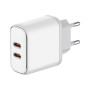Зарядний пристрій ColorWay Power Delivery Port PPS USB (Type-C PD + Type-C PD) (40W) white (CW-CHS048PD-WT) Зарядний пристрій ColorWay Power Delivery Port PPS USB (Type-C PD + Type-C PD) (40W) white (CW-CHS048PD-WT)