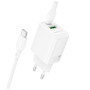 Зарядний пристрій BOROFONE BN29 Fuente 1xUSB-C PD30W + 1xUSB QC3.0 + cable USB-C to USB-C White (6941991120343) Зарядний пристрій BOROFONE BN29 Fuente 1xUSB-C PD30W + 1xUSB QC3.0 + cable USB-C to USB-C White (6941991120343)