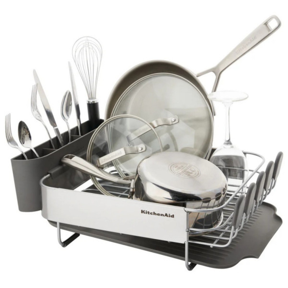 Сушарка для посуду KitchenAid Sinkware 41 x 33 x 17 см сірий (KEG895BXCGA)