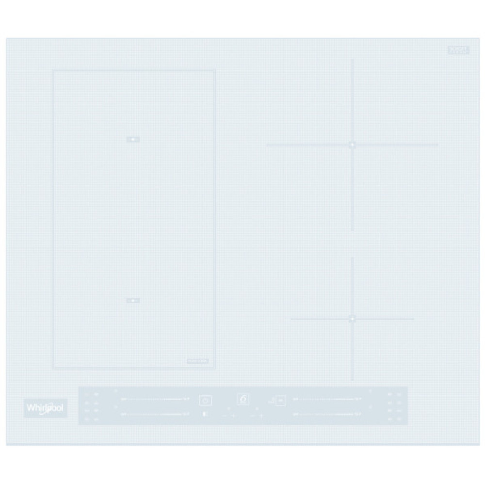 Варильна поверхня Whirlpool індукційна, 60см, розширена зона, білий