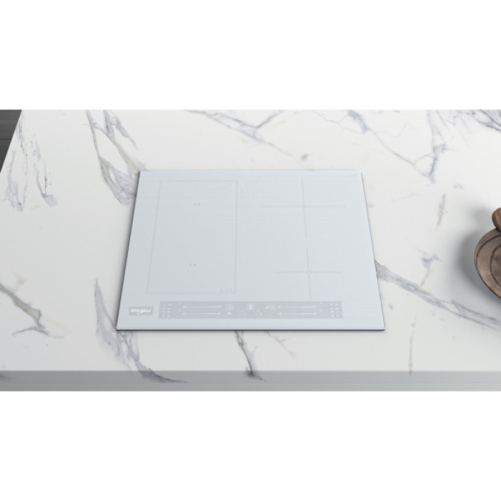 Варильна поверхня Whirlpool індукційна, 60см, розширена зона, білий