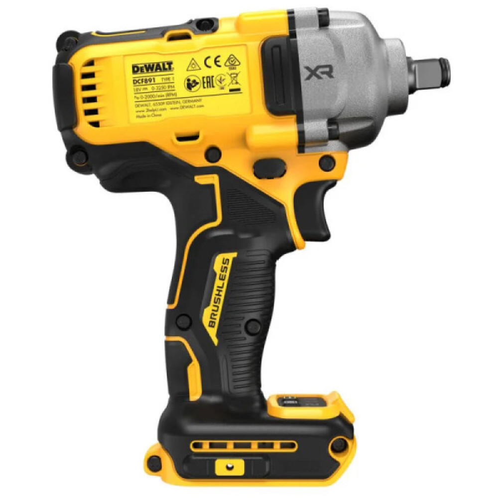 Гайковерт ударний акумуляторний DeWALT XR Li-Ion 18В 1084Нм 2000об/хв 3250уд/хв 1/2" 1.67кг без АКБ та ЗП