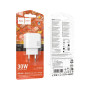 Зарядний пристрій HOCO CS55A 1xUSB-C PD30W + 1xUSB QC3.0 white (6942007631549)