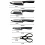 Набір ножів Tefal Comfort, 5 предметів, чорний (K2215S55)