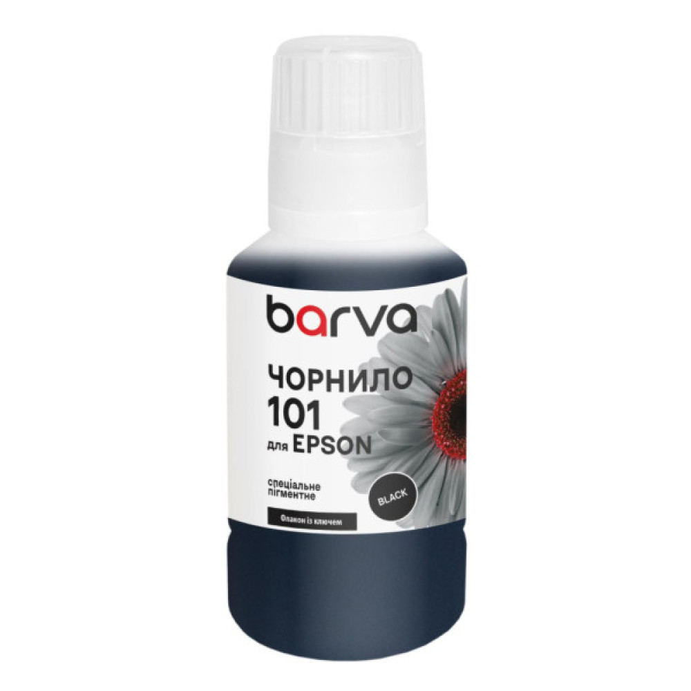 Чорнило Barva Epson 101 140 мл, BK, OneKey, pigmented (E101-603e)