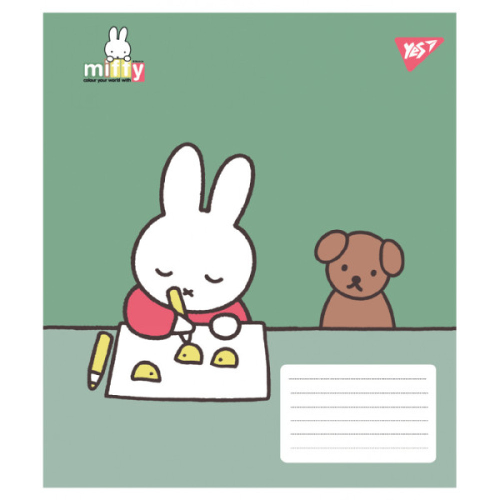 Зошит Yes Miffy Spring А5 12 аркушів коса лінія (767626)