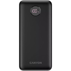 Батарея універсальна Canyon PB-2002 20000mAh, PD/20W, QC/3.0/22.5W, Black (CNE-CPB2002B)