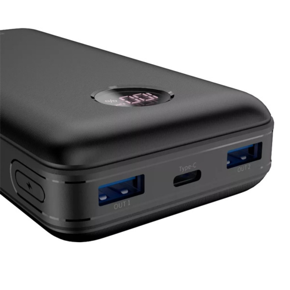 Батарея універсальна Canyon PB-2002 20000mAh, PD/20W, QC/3.0/22.5W, Black (CNE-CPB2002B)