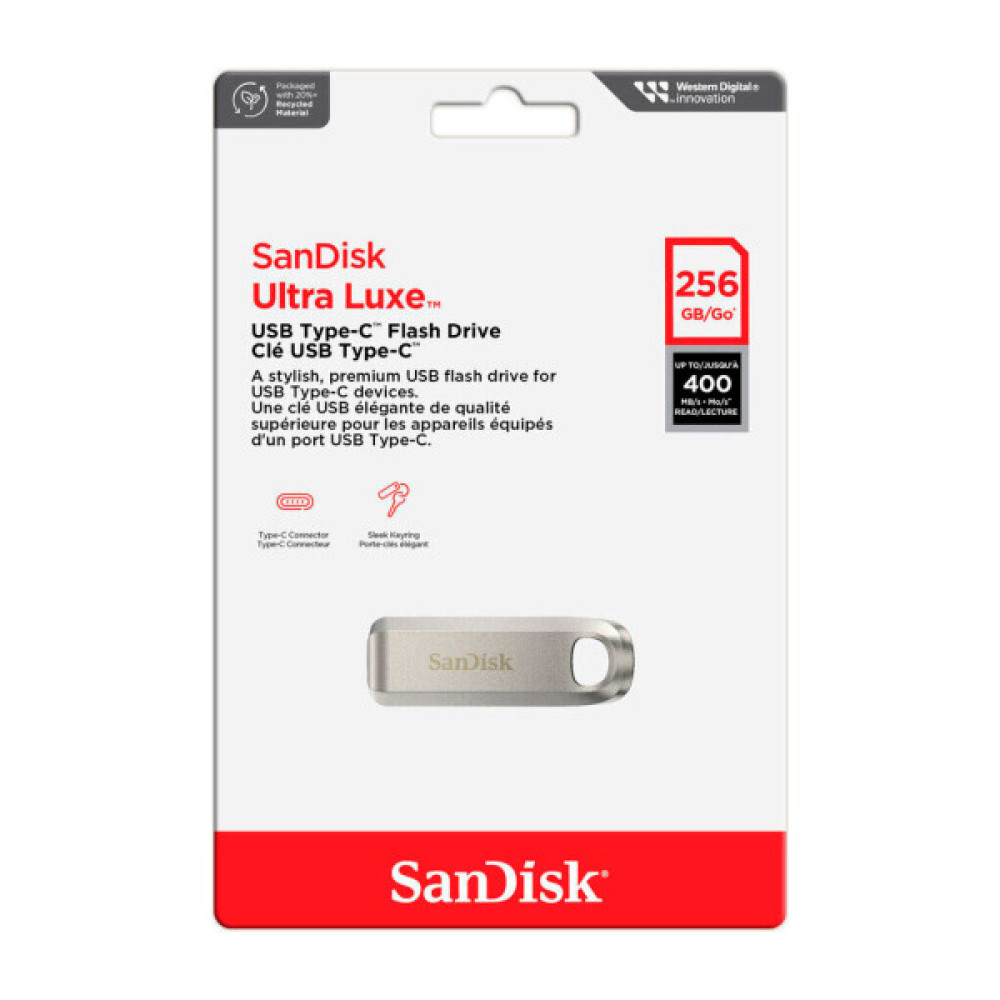 USB флеш накопичувач SanDisk 256GB Ultra Luxe Type-C USB 3.2 (SDCZ75-256G-G46)