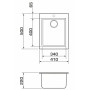 Мийка кухонна GRANADO CADIZ white (gr2305)