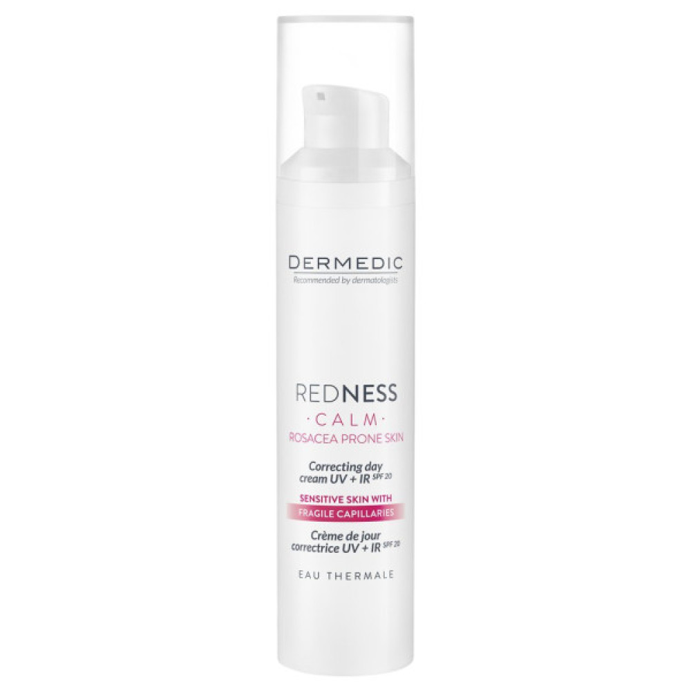 Крем для обличчя Dermedic Redness Calm Correcting Day Cream UV+IR SPF 20 Коригувальний Денний 40 мл (5901643176549)