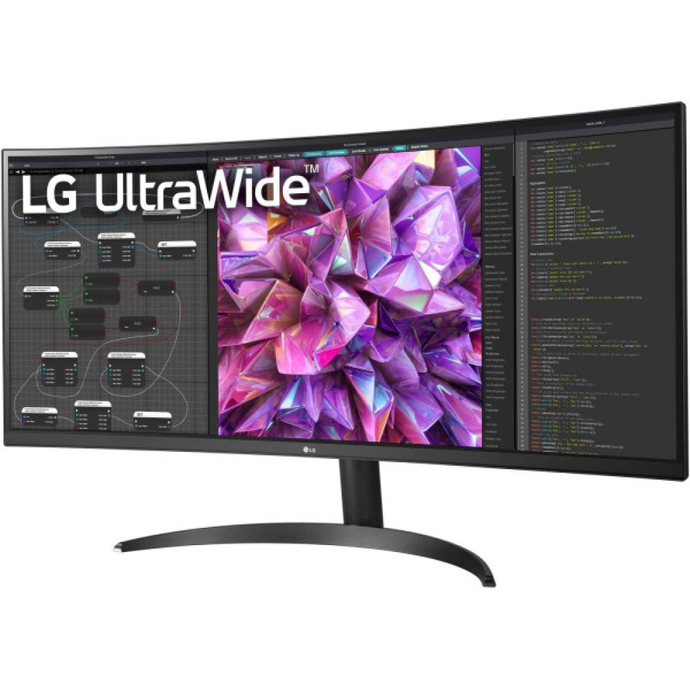 Монітор LG 34" 34WQ60C-B 2xHDMI, DP, Audio, IPS, 3440x1440, 21:9; sRGB 99%, CURVED, HDR10
