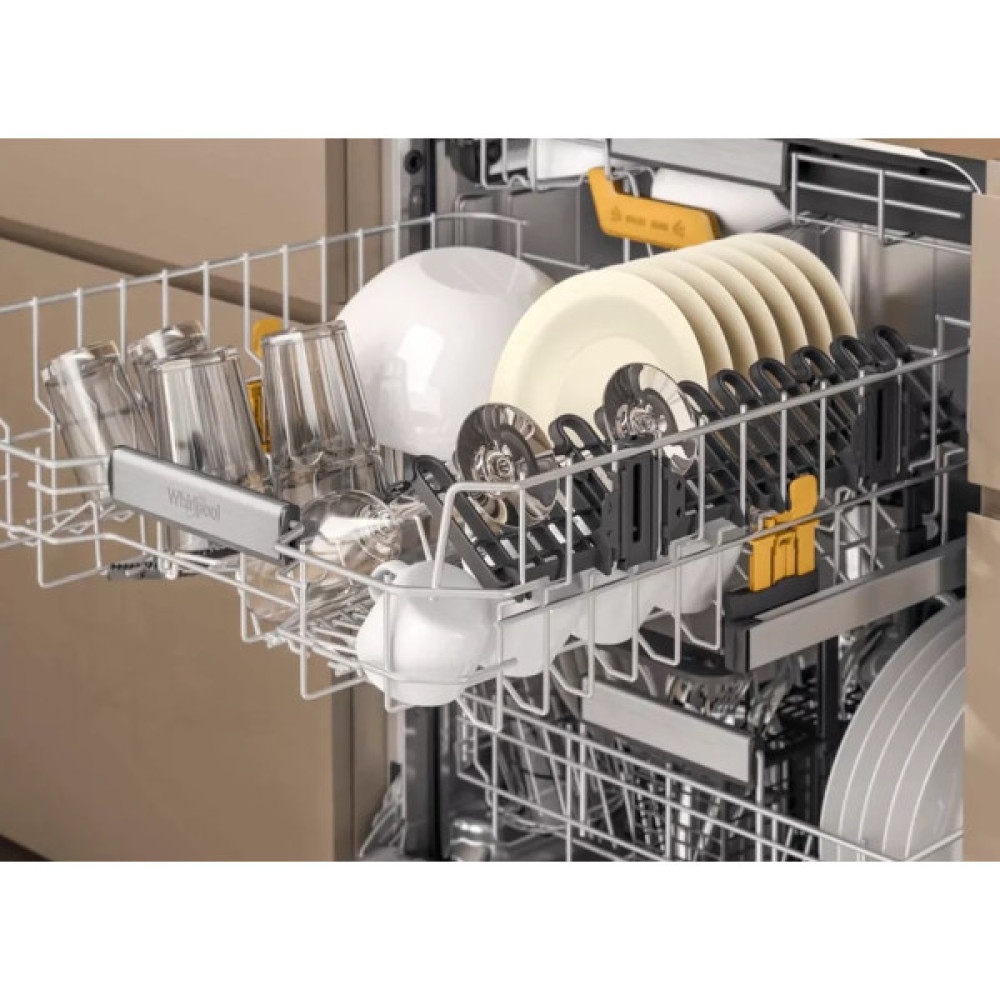 Посудомийна машина Whirlpool вбудована, 14компл., A+++, 60см, дисплей, 3й кошик, білий
