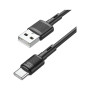 Дата кабель USB 2.0 AM to USB-C 1.0m 3A PVC X83 black HOCO (6931474770905)