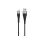 Дата кабель USB 2.0 AM to Lightning 1.0m 2.4A nylon BX32 black BOROFONE (6931474710413) Дата кабель USB 2.0 AM to Lightning 1.0m 2.4A nylon BX32 black BOROFONE (6931474710413)