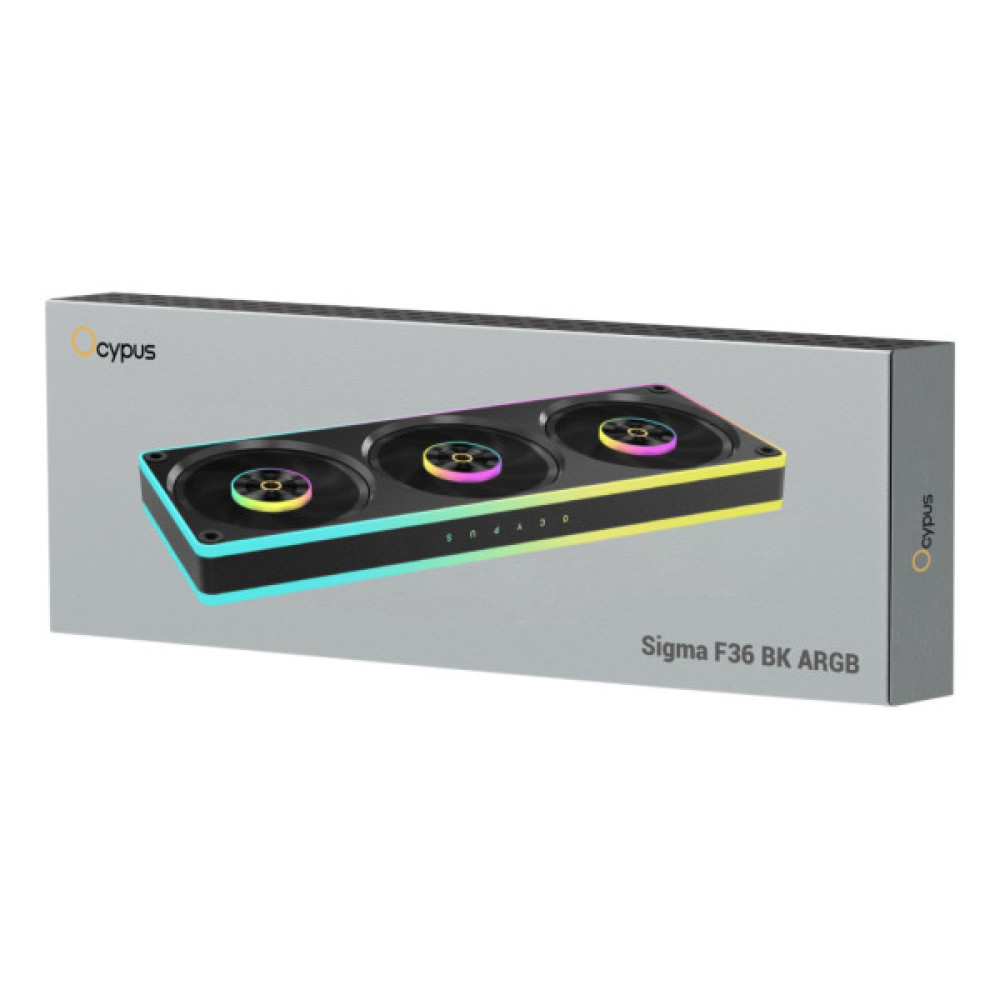 Кулер до корпусу OCYPUS SIGMA F36 ARGB чорний (SIGMA-F36-BK3AM00X-GL)