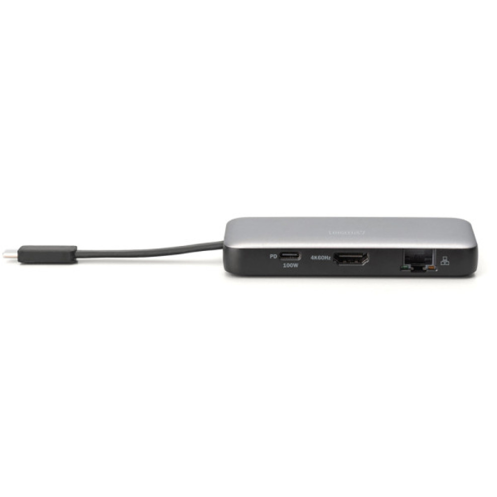 Порт-реплікатор Digitus USB-C > HDMI/2xUSB-A/USB-C/SD/MicroSD/RJ54 (DA-70914)