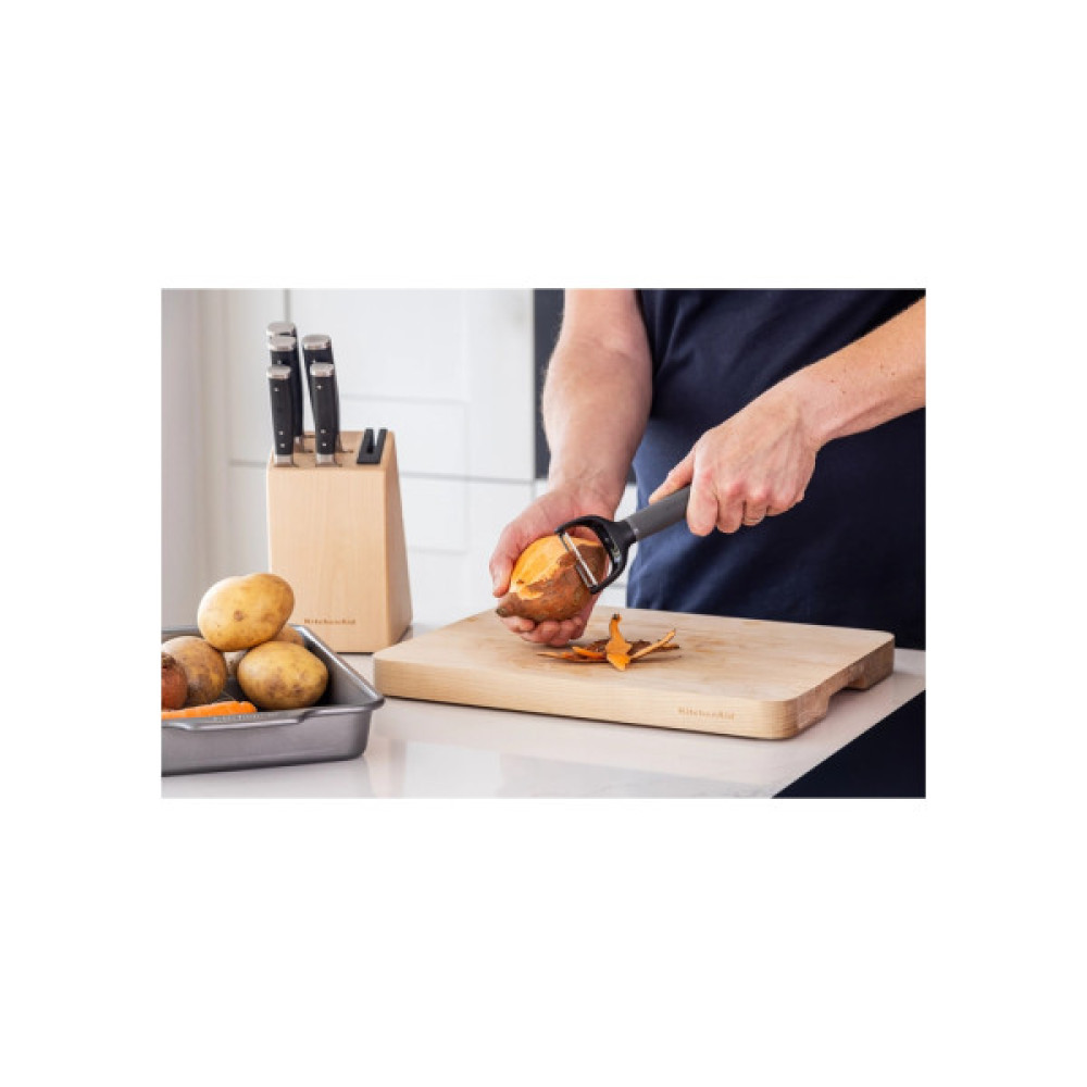 Овочечистка KitchenAid Coreline, горизонтальна 18,8 см, сірий (KAS145OHCGG)
