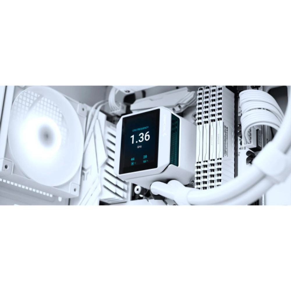 Система рідинного охолодження Deepcool Mystique 240 White (R-LX240-WHDSNMP-G-1)