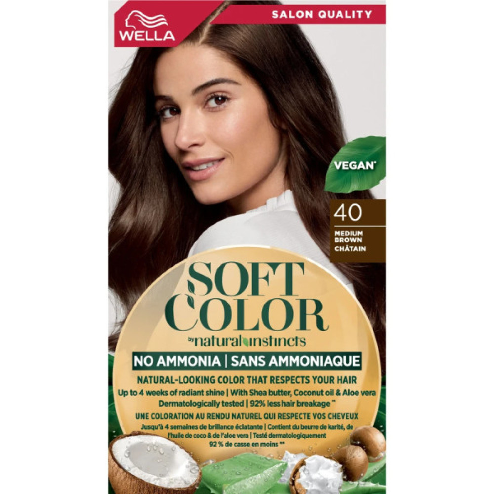 Фарба для волосся Wella Soft Color Безаміачна 40 - Коричневий (3614228865852)