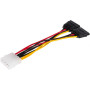 Кабель живлення Molex to 2xSATA 0.2m Atcom (16148)
